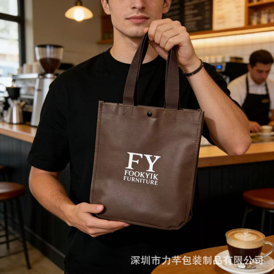 无纺布袋子定制月亮圆通袋车缝工艺牢固耐用可重复使用可背可定制|ru