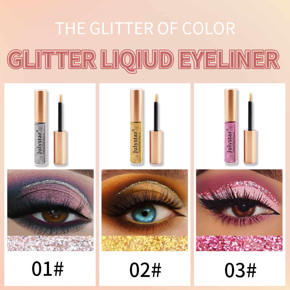 Mode Wasserdicht Und Öl-beweis Flüssigkeit Lidschatten Flüssigkeit Eyeliner display picture 1