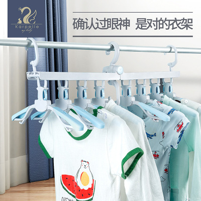 衣架宝宝晾衣架多功能新生儿童衣架小孩可伸缩宝宝婴儿晾衣架小号