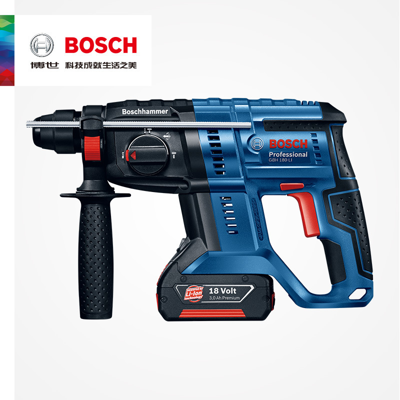 BOSCH博世GBH180-LI无刷充电式18V电锤冲击钻混泥土钻孔锂电工具