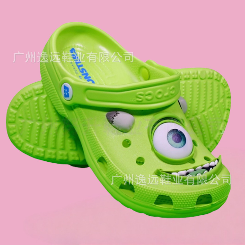 Nuevo monstruo eléctrico conjunto Cross Hole zapatos de moda para niños zapatillas de playa al aire libre