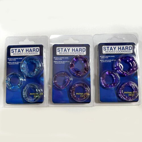 Men's intercourse lock semen ring three-color ring fun ring with beads particles delayed long-lasting ring adult sex toys