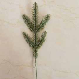 25厘米五叉立体单面松针枝 仿真植物圣诞树松枝工艺品配件松针枝