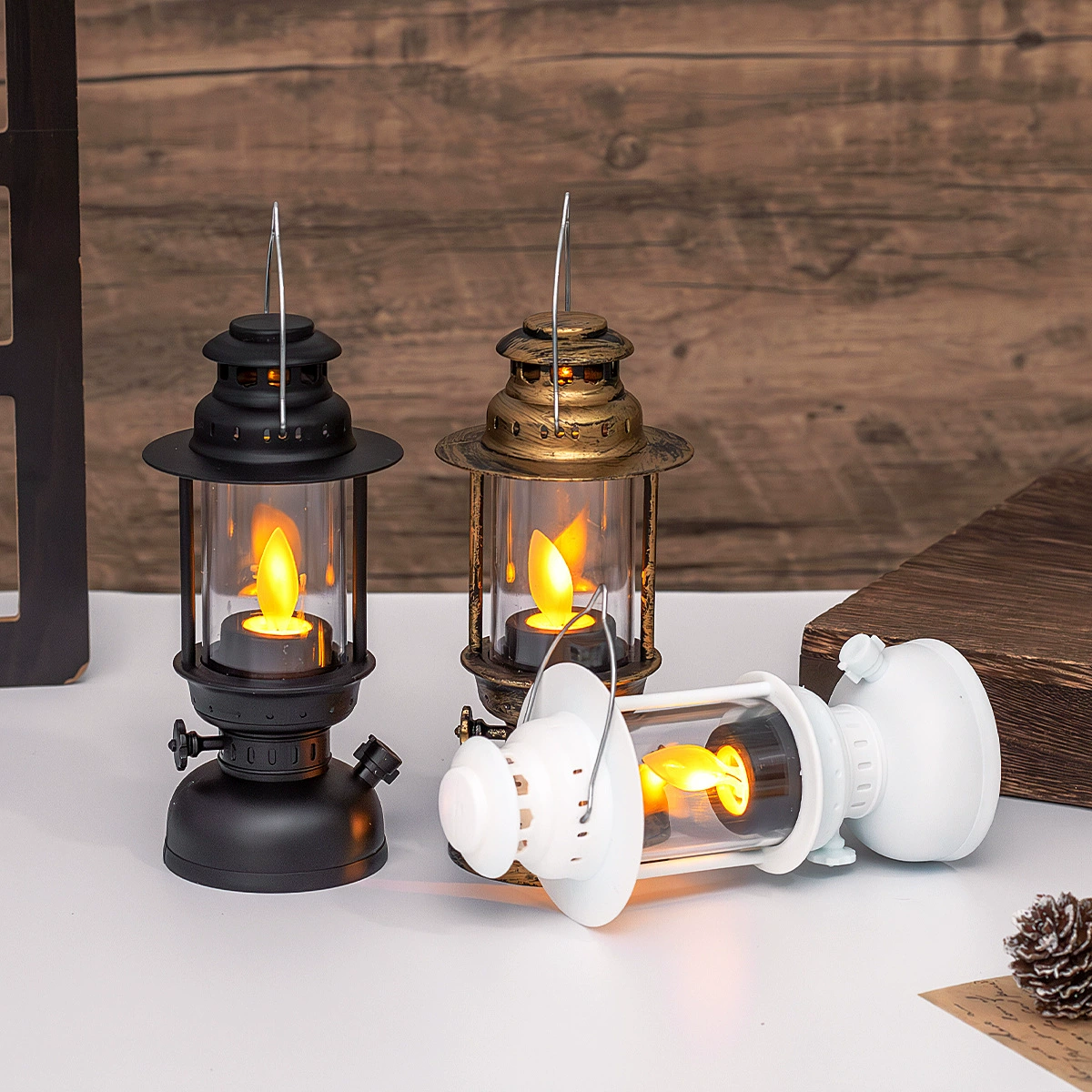 LED Wind Lamp Светящийся Электронная свеча-лампа Колеблющаяся ветровая лампа Настольная декоративная подсветка к Halloween