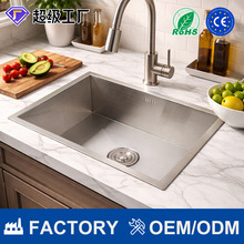 Rustproof Handmade Single Bowl Brushed Undermount Sink
