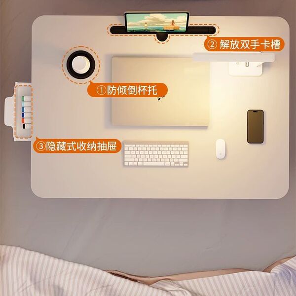 Foldable bed small table computer desk student dormitory study desk…