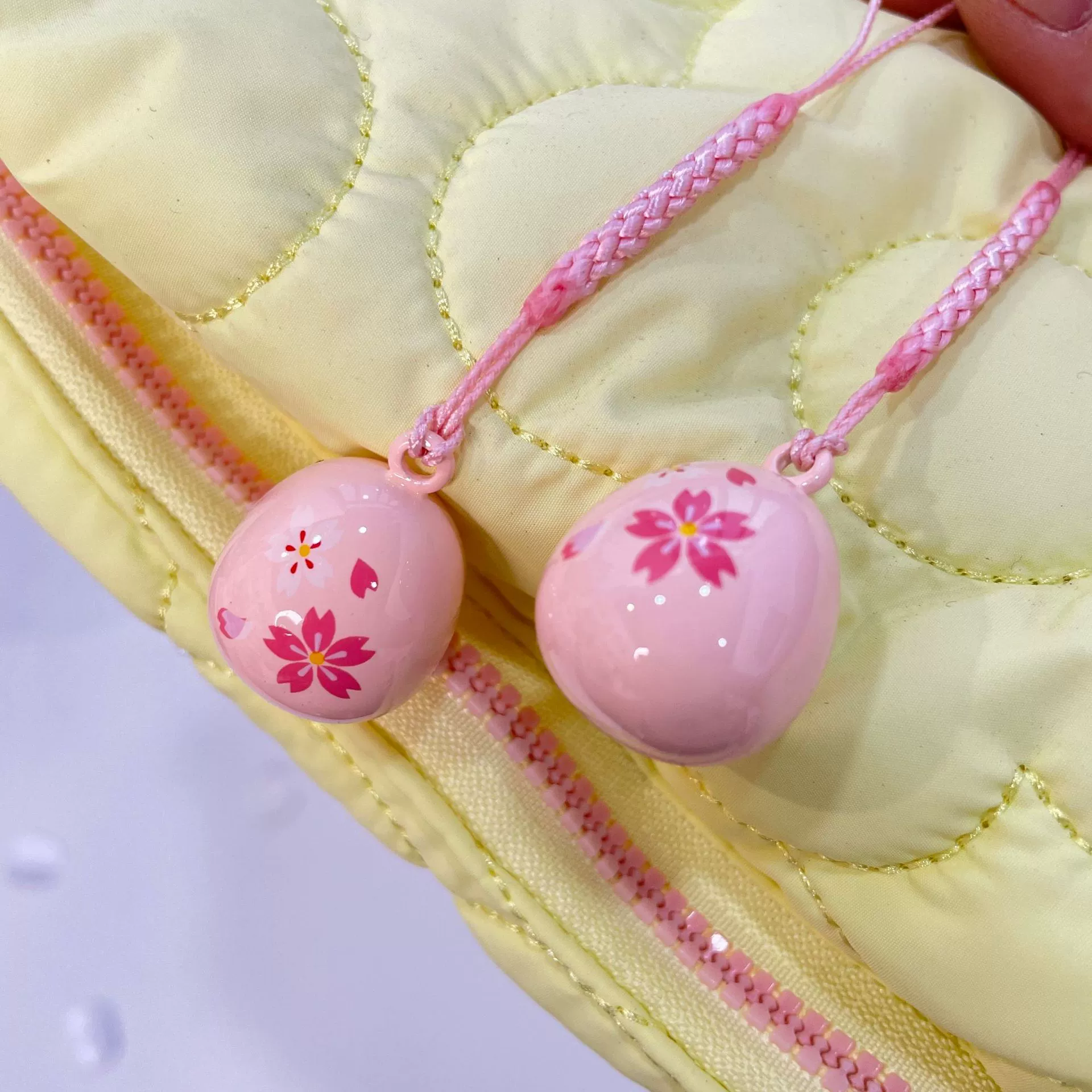 Розовый Вишневый цветок в японском стиле водяной колокольчик-цепочка для мобильного телефона полностью закрытый колокол Королевский водный пианино BH339