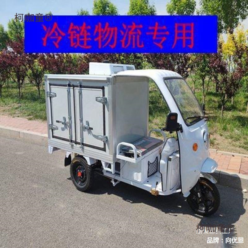冷链电动三轮车冷藏冷冻送餐车冰柜保温保鲜车蔬菜配送车厂麦太保