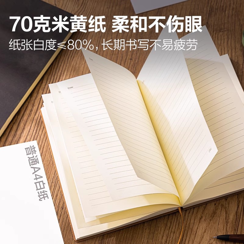 Deliky B5 cuaderno de cuero de oveja cuaderno de cuero de cuero suave engrosado escritorio de negocios actas de reuniones