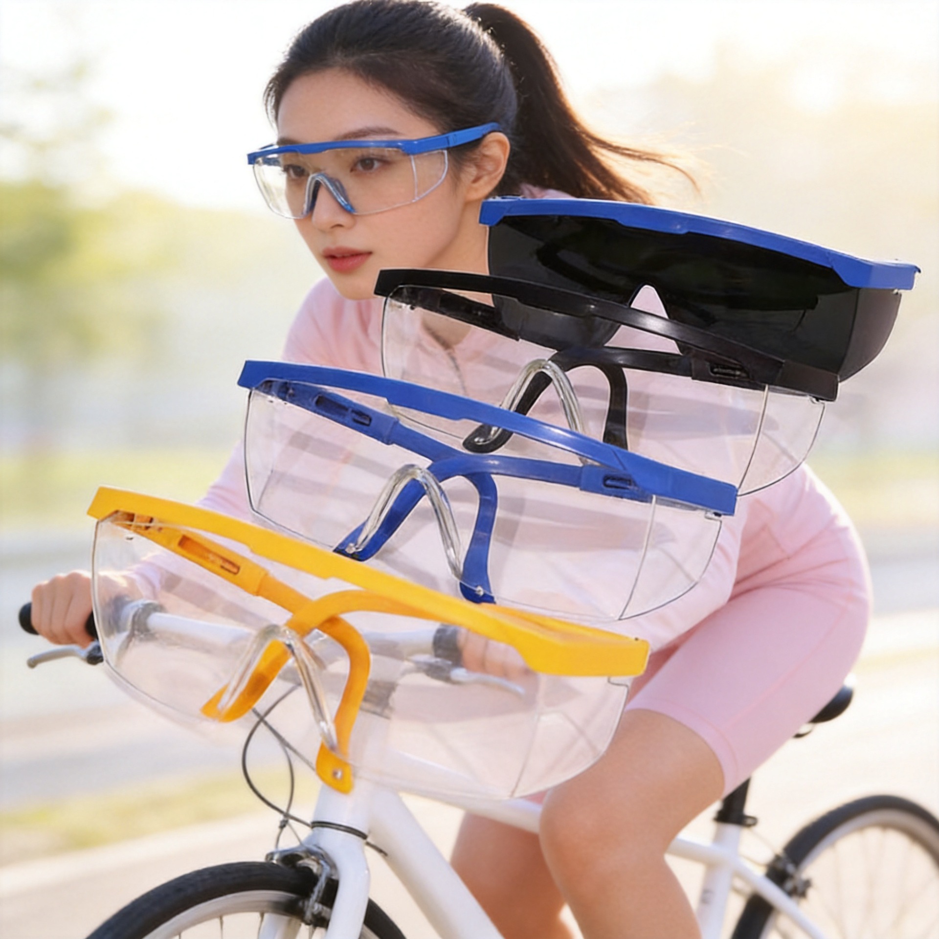 Goggles Dust-Proof and Impact-Proof Sports Hiking Non-Fogging Cycling Windproof Running Laboratory Labor Protection Glasses