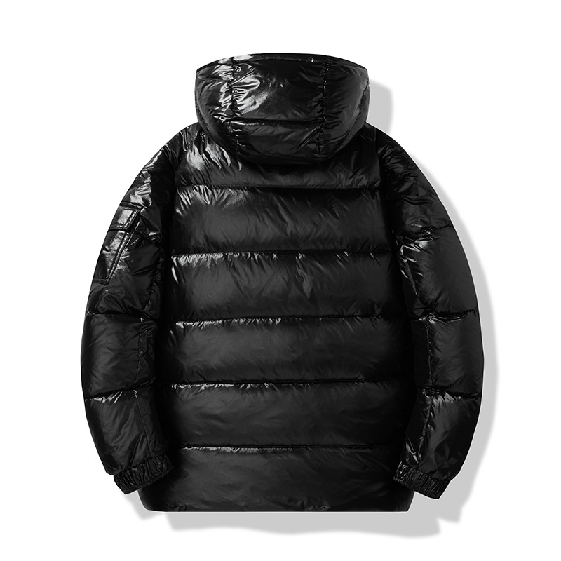 Jaqueta com capuz, tendência de moda de inverno, cor sólida, casual e versátil, estilo térmico._voghion.com