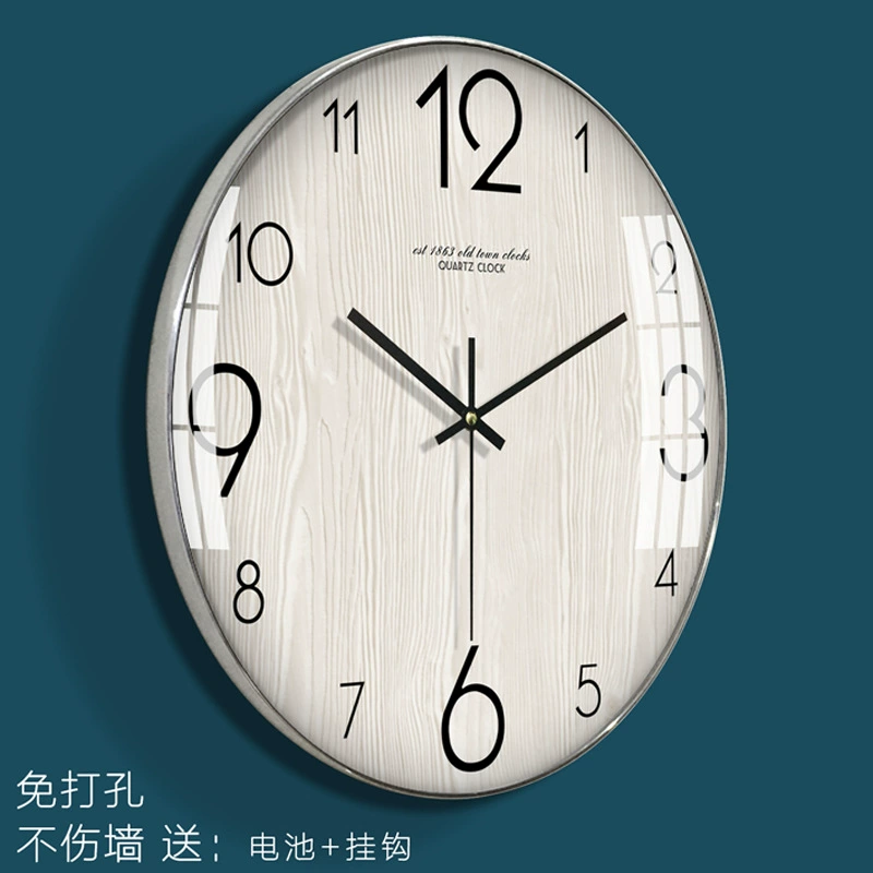 Современная Гостиная Настенные Часы Простые Часы Креативная Спальня Скандинавские Атмосферные Часы Настенные Часы Mute Модные Отличительные Настенные Часы