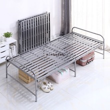 包邮折叠床单人床钢丝床两折床铁艺床午休床简易床两折床一件批发
