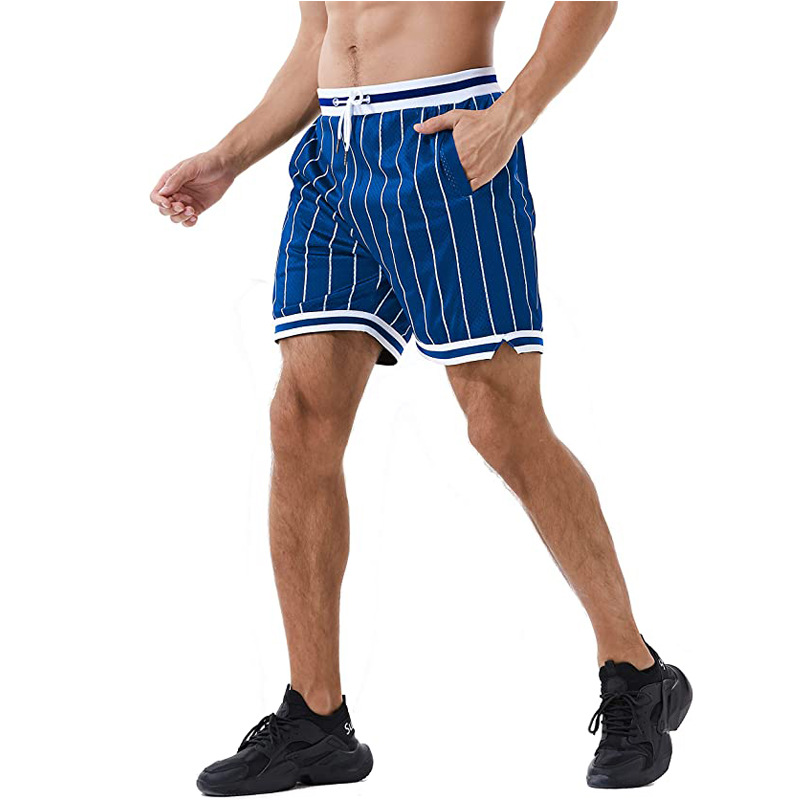 Herren Sommer Eis Seide Neue Mitte Schwarz Split Hosen Casual Amerikanischen Basketball Shorts für Oberbekleidung_voghion.com