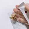 Protective underware, metal brooch from pearl flower-shaped, pin, clothing, accessory, Korean style