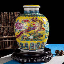 酒瓶创意酒瓶10斤百鸟朝凤景德镇瓷盖密封酒瓶酒坛酒罐简约格调无