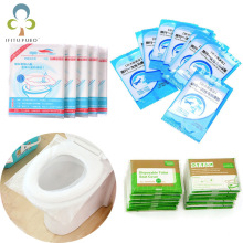 5Packs=50Pcs Disposable Toilet Seat Cover Mat Portable跨境专