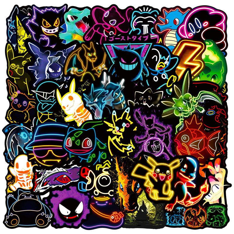 50 New Neon Digimon Elf Stickers, Water Cups, Laptops, Suitcases, Waterproof Handbook Stickers 50 New Neon Digimon Elf Stickers, Water Cups, Laptops, Suitcases, Waterproof Handbook Stickers
