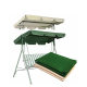 Outdoor swing ceiling cover rainproof outdoor ruffled canopy cover courtyard swing removable and washable sunshade protective cover