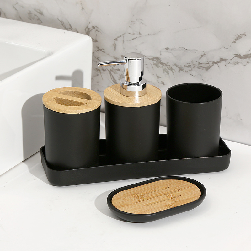 Baños domésticos 7 piezas de almacenamiento herramientas de limpieza artículos de higiene basura inodoro cepillo taza hidráulica caja de jabón al por mayor