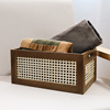 literature desktop Walnut storage box solid wood Storage Drawer Box Simplicity ins Cosmetics wooden  Box