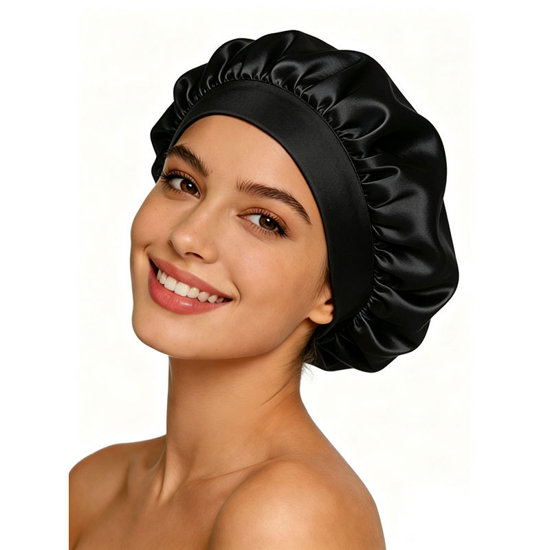 Transfronterizo Amazon seda elástica gorra de dormir gorra de belleza gorra image 5