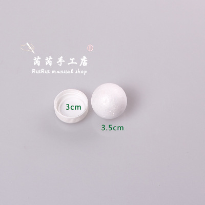 Blanco poli dragón tamaño sólido hueco bola de espuma DIY material boda ventana apoyos bola ESTRELLADO