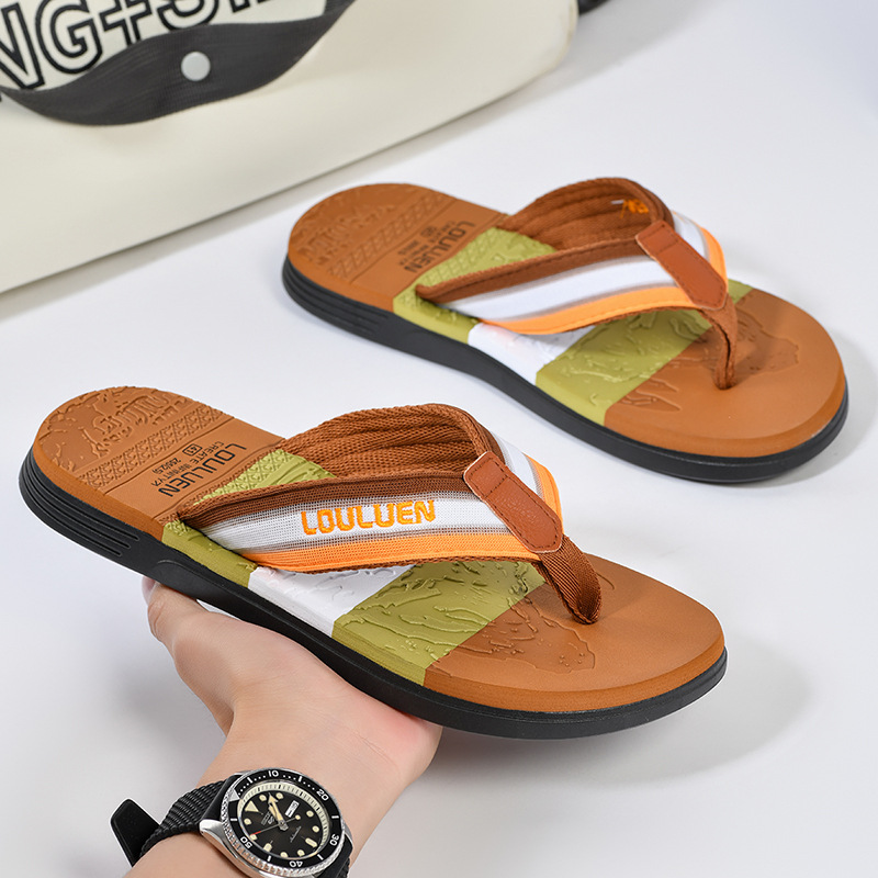Chanclas transfronterizas de gran tamaño para hombres, zapatillas de playa, antideslizantes de verano para hombres, chanclas vietnamitas y tailandesas