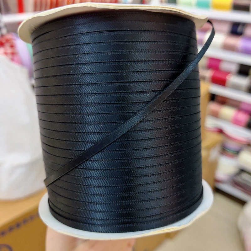 Трехверстовая лента 0.3cmA2D двухсторонняя зашифрованная лента черный 0.5cm подвесное нижнее белье висячие уши висящие веревки ремень 450 м