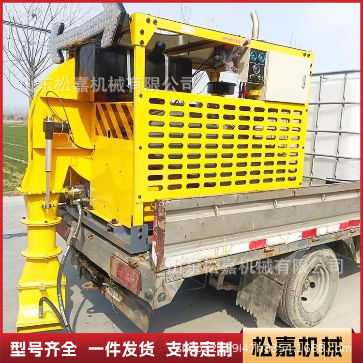 secador de pelo de carretera montado en vehículo polvo de carretera limpiador de hojas de caída diesel control remoto secador de pelo plegable de pavimento