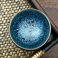 建盏茶杯主人杯大号窑变家用天目曜变无足钵批发工厂一件批发代发