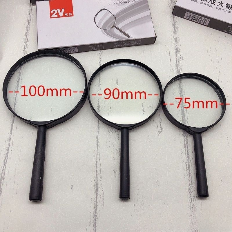 放大镜光学高清5倍老人阅读30儿童科学手持便携式扩大镜特大厂家