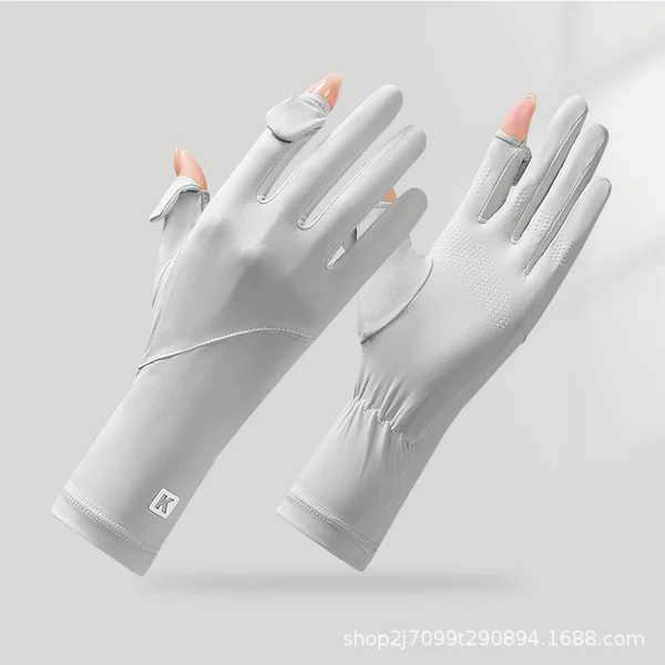 K label ice silk light gray