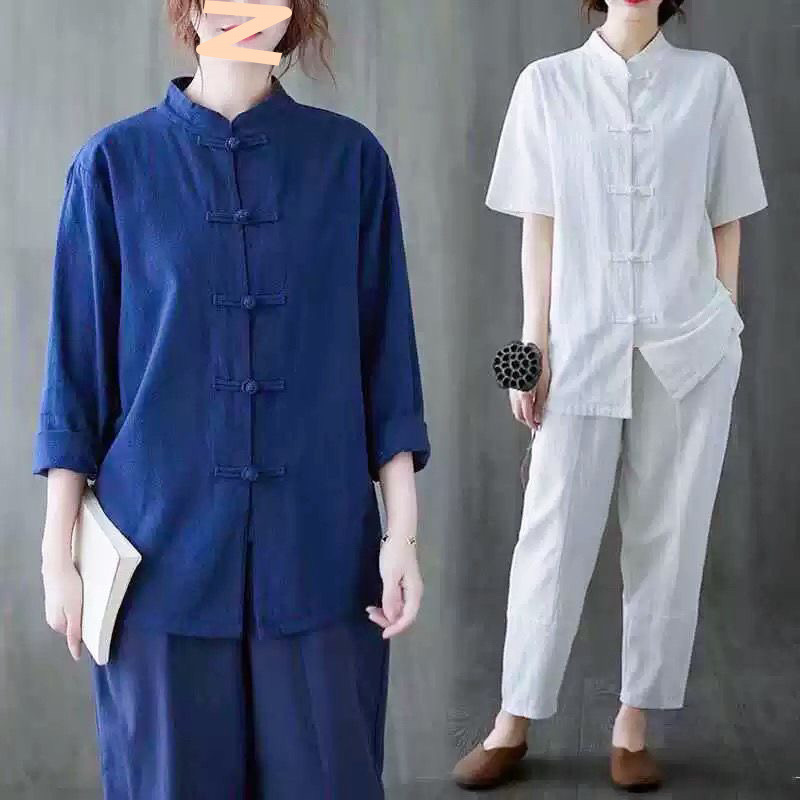 中国衣服复古棉麻禅意上衣中式唐装外套中老年太极练功服厂家批发