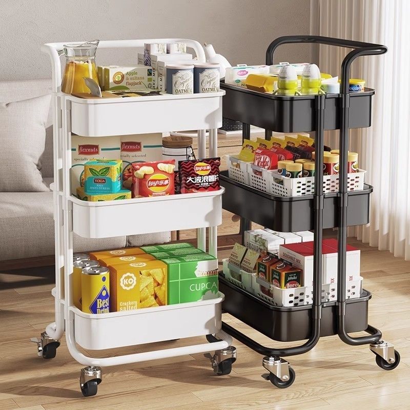 Storage Rack Small Cart Floor Multi-Layer Storage Newborn Baby Baby Products Bedside Mobile Snack Household Storage Basket