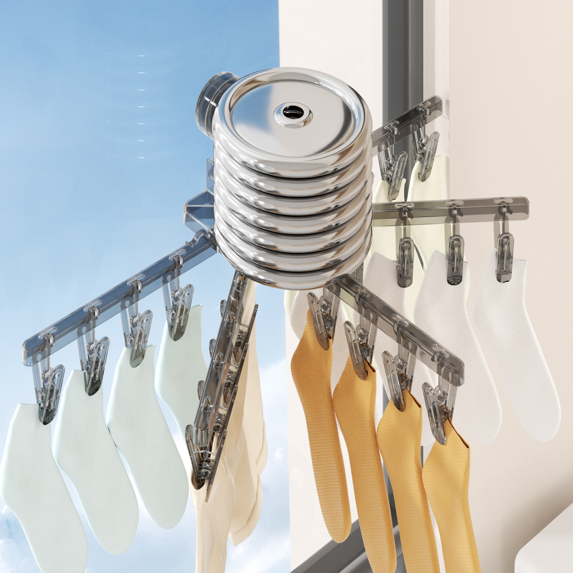 Calcetines multiclip percha de ropa multifuncional para el hogar calcetines clips ropa interior para bebés balcón calcetines artefacto