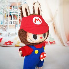 マリオ服ゲームキャラクター服17cm布布服キーホルダー人形着替え服