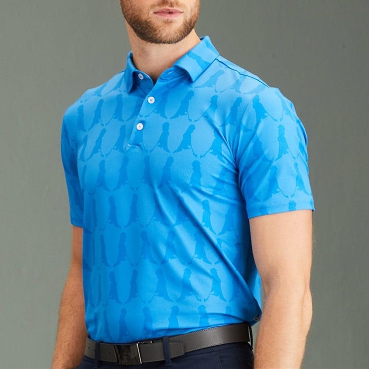 Customized Classy Full-Print Golf Clothing for Men with Lapel, Quick-Drying, Antibacterial and Sunscreen, Custom-Made Polo Shirt, Large Size Short-Sleeved Men's Clothing