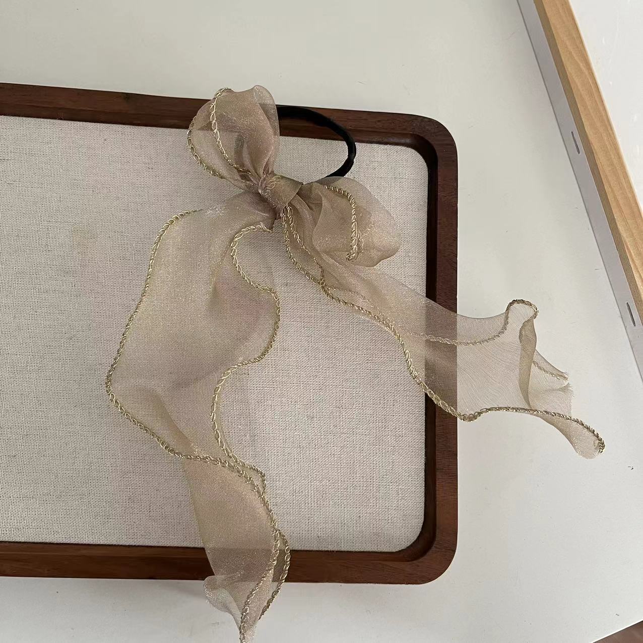 Arco Iris naranja lunares intestino grueso banda para el cabello cuerda para el cabello banda para el cabello femenino banda para el cabello accesorios para el cabello tocado