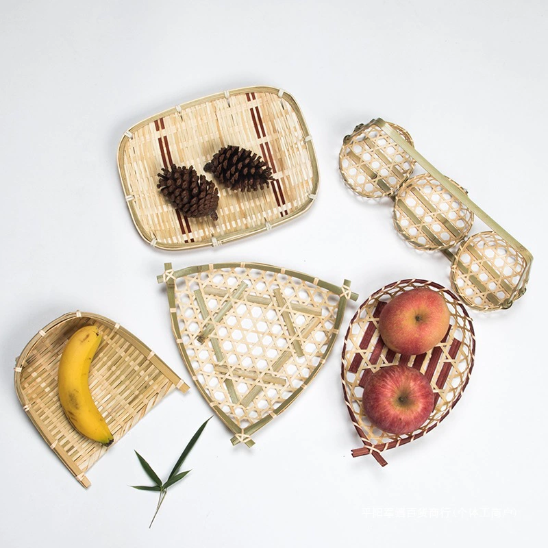 handmade bamboo basket, bamboo sieve...