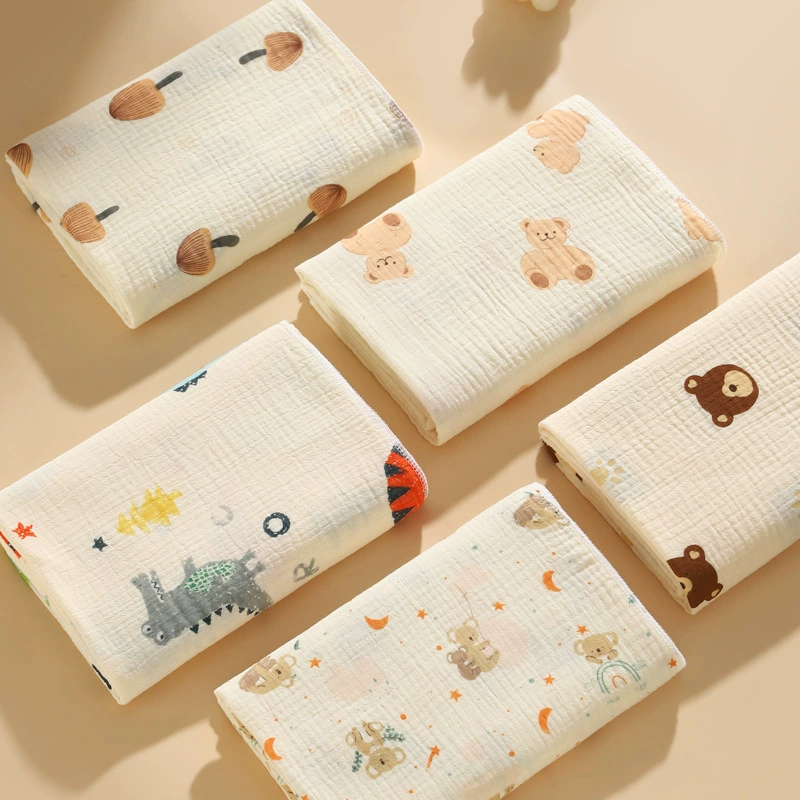 Детское одинарное одеяло из чистого хлопка типа A, двухслойное марлевое, приятное для кожи, мягкое специальное одеяло для новорожденных, одеяло для родильного зала с защитой от прыжков