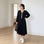 大码宽松春秋季黑裙