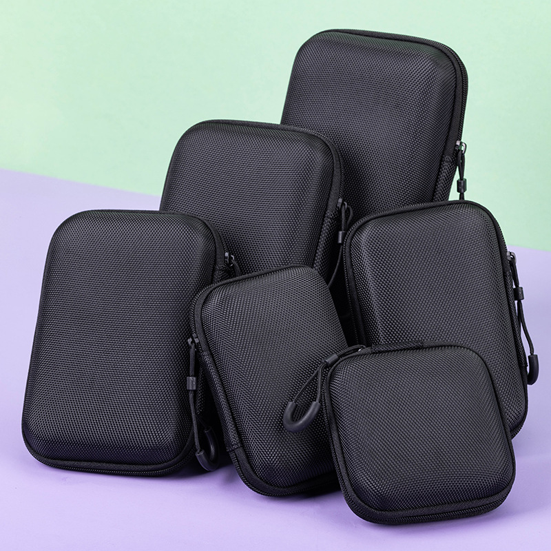 EVA storage bag for power bank and data cable, portable digital accessory storage box, custom earphone bag EVA storage bag for power bank and data cable, portable digital accessory storage box, custom earphone bag