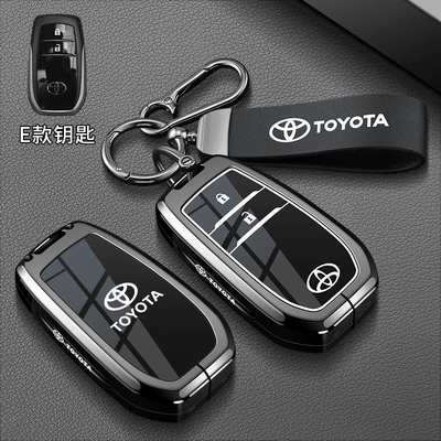 Car key bag, Corolla, Camry, RAV4, Avalon - toyota-b-model-2-button-piano-blackpiano-blackk-model-black-rope-buckle