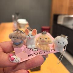 樹脂植毛立体漫画かわいいゴールデンレトリバー犬キーホルダー携帯電話ペンダント DIY ジュエリーペンダント材料アクセサリー