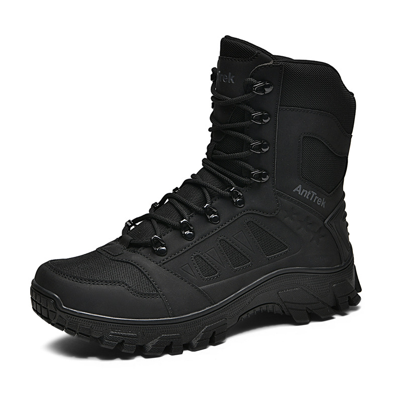 Botas de combate al aire libre para hombres, botas tácticas para hombres, botas de desierto para hombres, botas de montaña para hombres, botas de campo a fondo para hombres