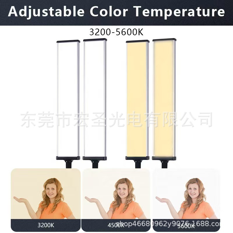 22インチ補光灯Led両腕管双位撮影灯ネット赤生放送携帯電話USB美顔静物撮影|undefined