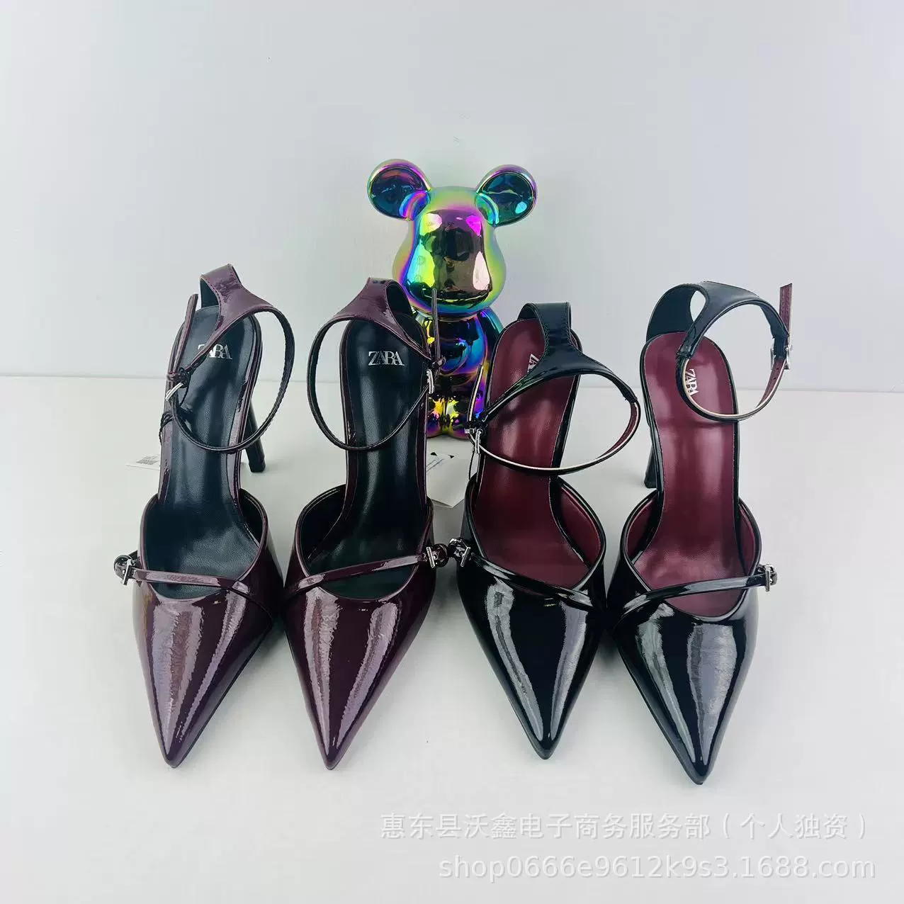 Woxin ZA новые весенние женские туфли красные лакированные остроконечные, неглубокие туфли на высоком каблуке