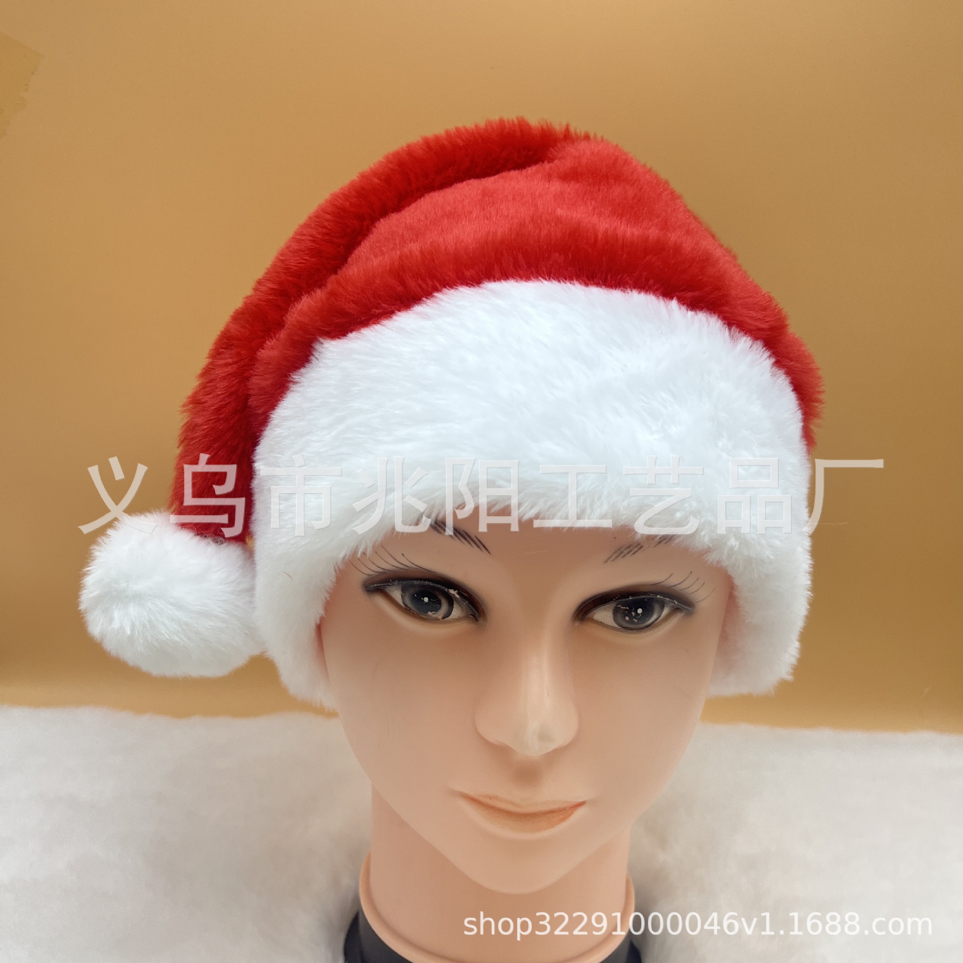 Decoración de Navidad de alta calidad sombreros de peluche de Navidad para adultos sombreros de Navidad vestido de fiesta