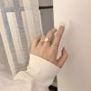 Design one size ring, set, goods, Korean style, 3 piece set, on index finger